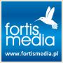FORTIS MEDIA - logo, ksiga znaku, projektowanie graficzne