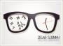 Zegar cienny - okulary wayfarer, oldschool design